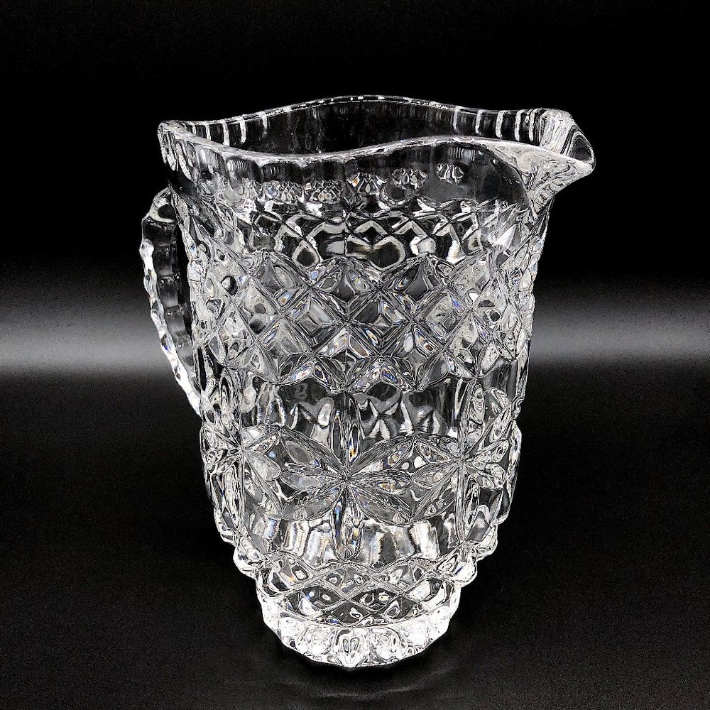 Lovely Fine Crystal Pitcher Diamond Design